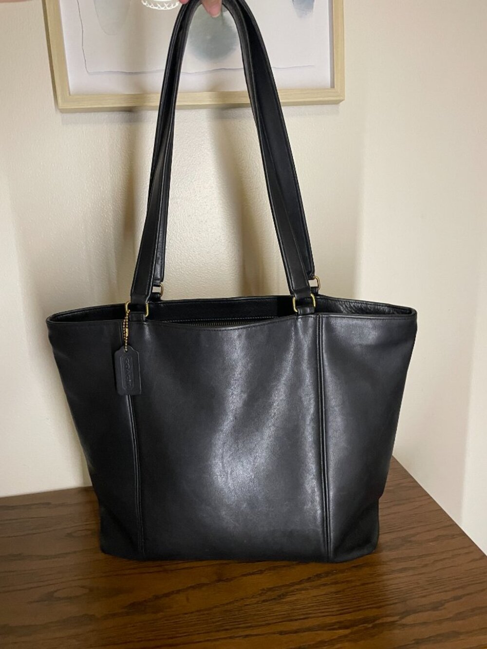 Vintage Coach Light Tote Black - Picture 3 of 16